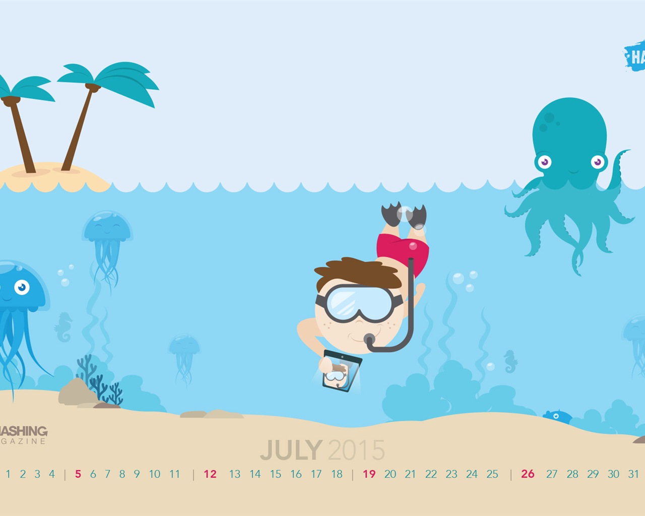 July 2015 calendar wallpaper (2) #18 - 1280x1024