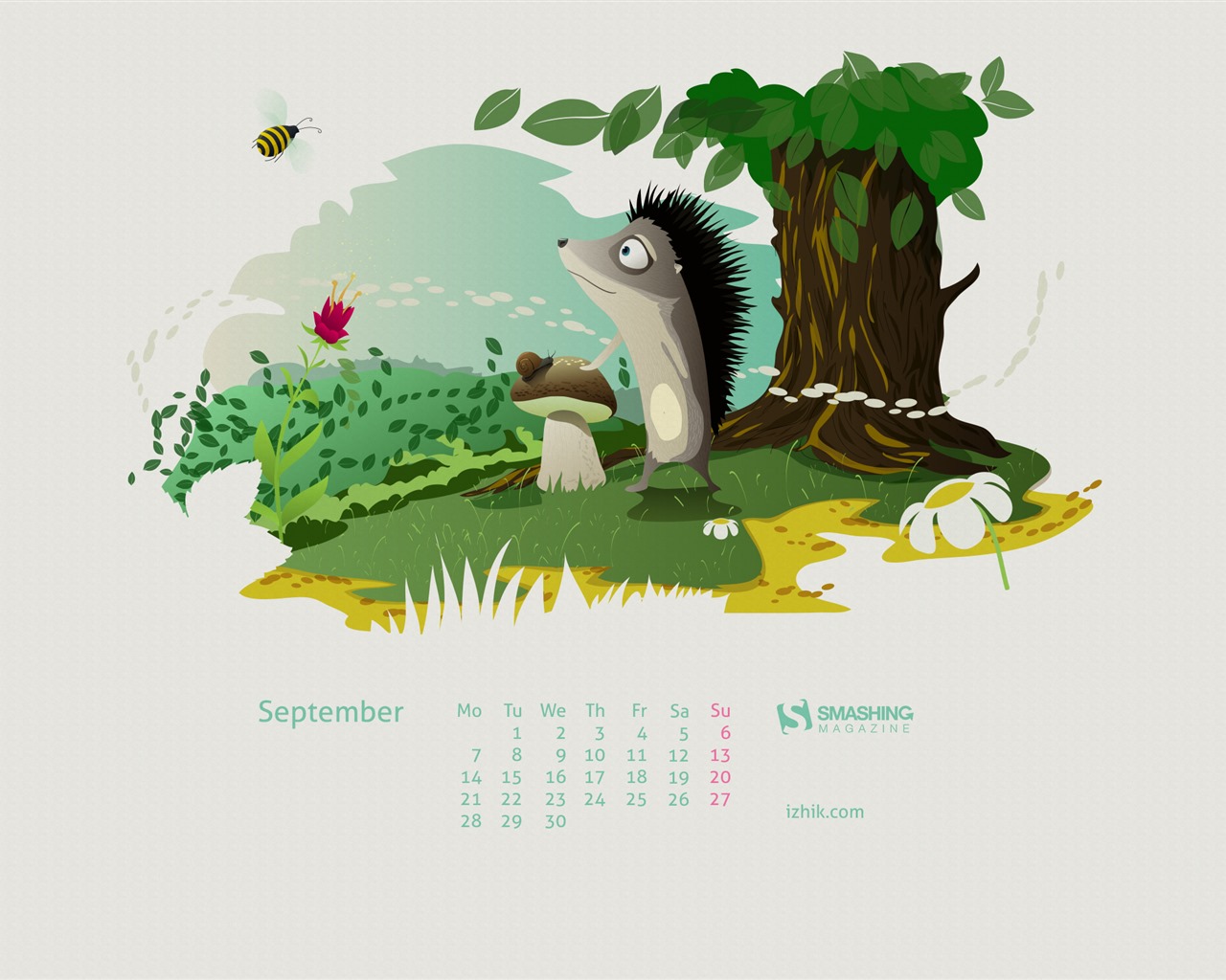 Září 2015 kalendář tapety (2) #13 - 1280x1024