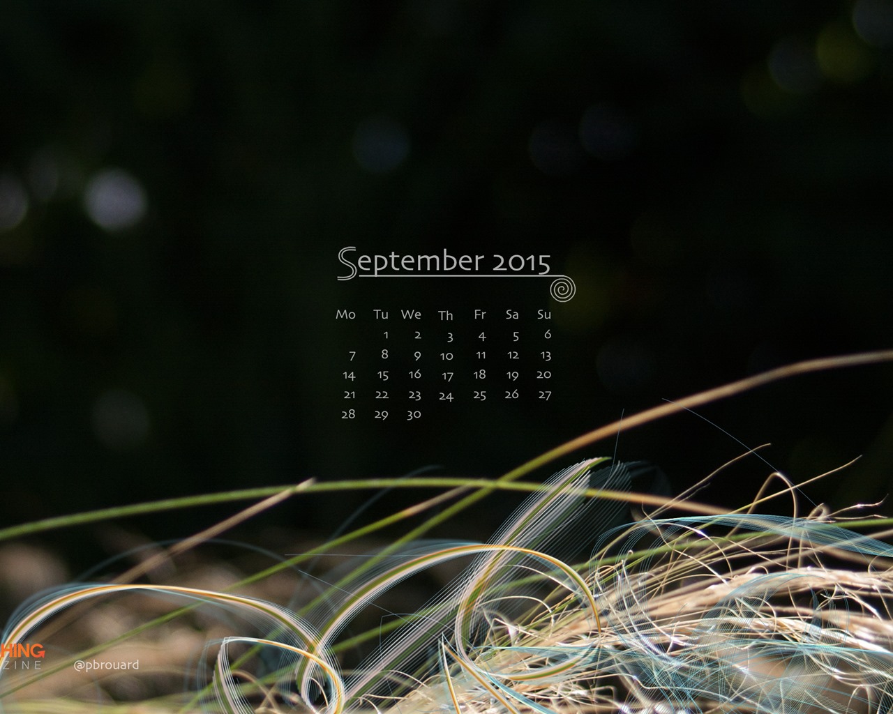 2015年9月 月曆壁紙(二) #19 - 1280x1024