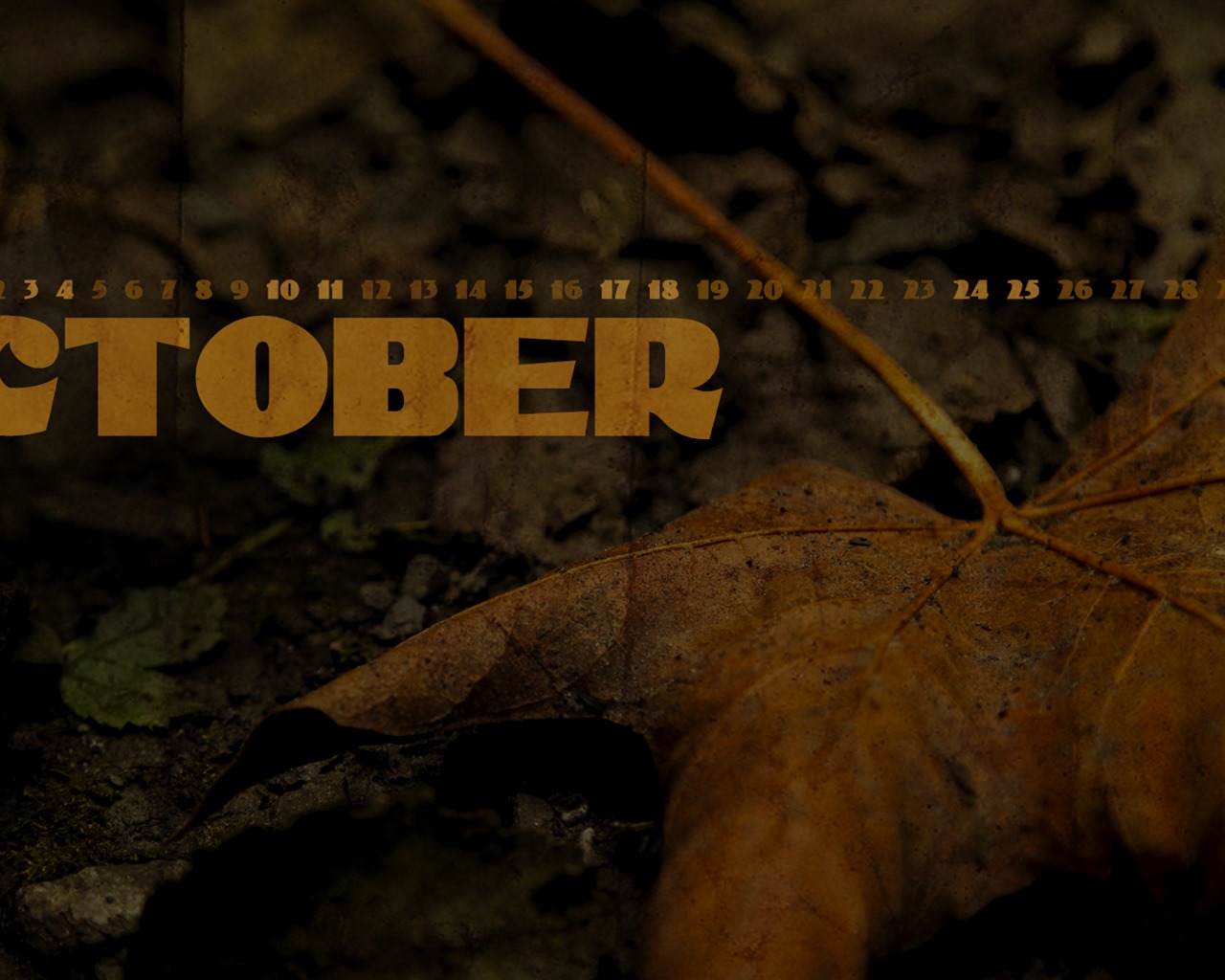 Oktober 2015 Kalender Wallpaper (2) #14 - 1280x1024