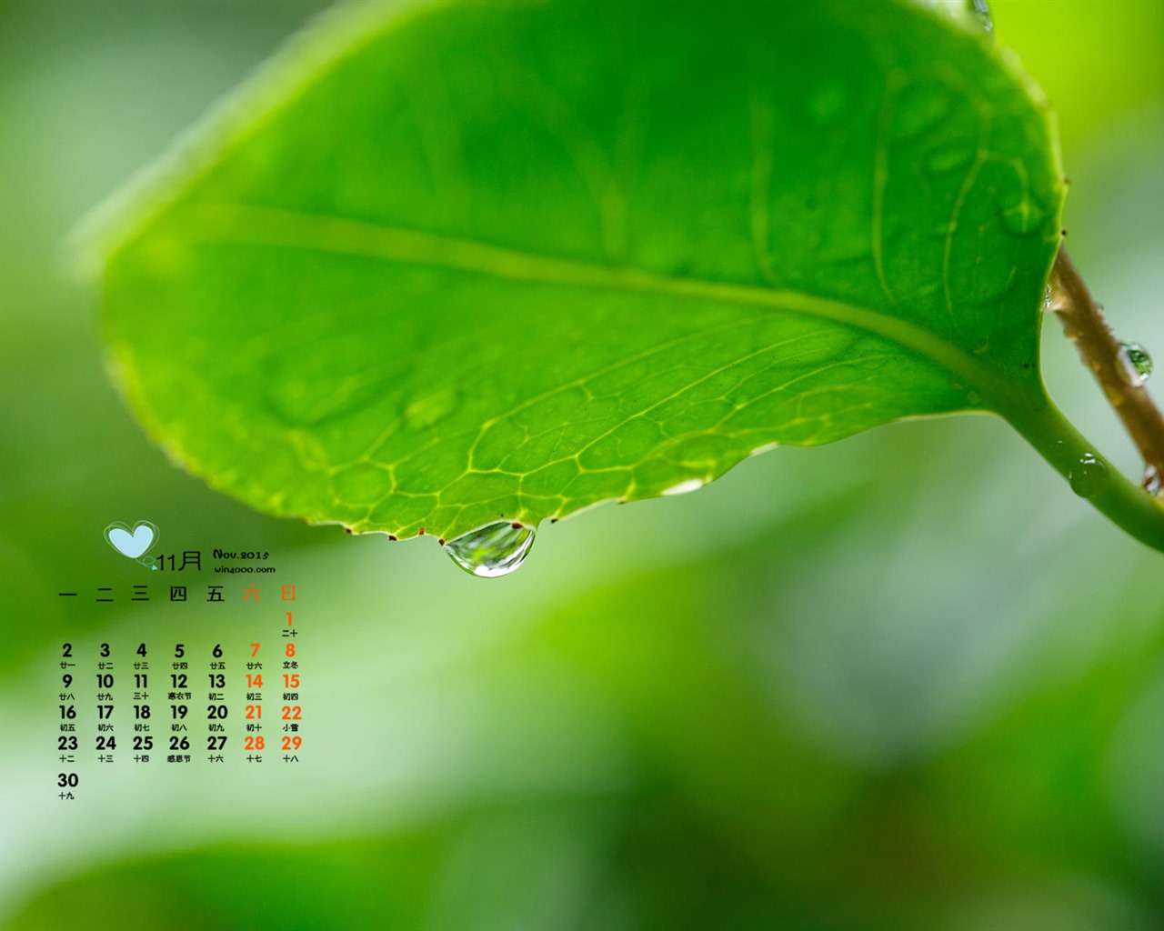 November 2015 Calendar wallpaper (1) #11 - 1280x1024