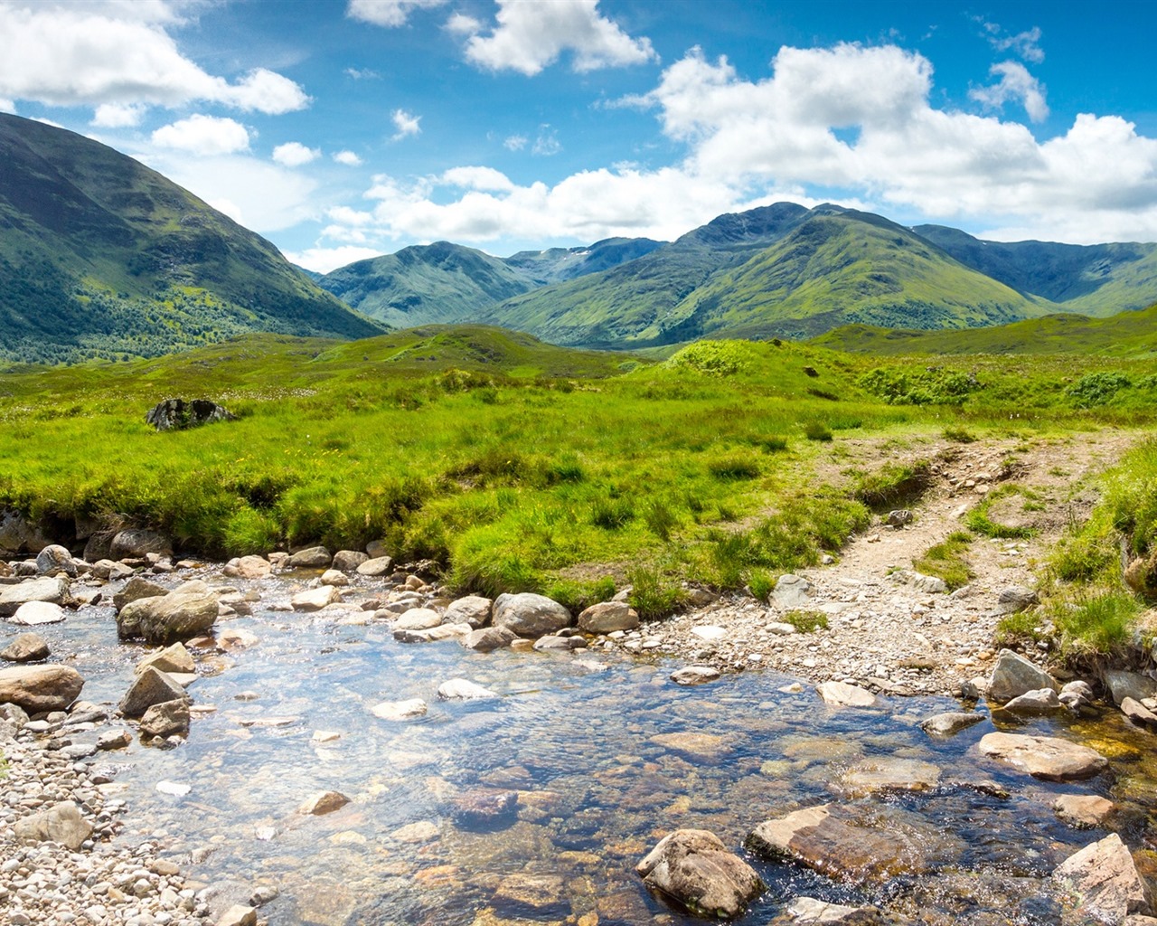 Los árboles, montañas, agua, salida del sol y puesta del sol, fondos de pantalla de alta definición #32 - 1280x1024