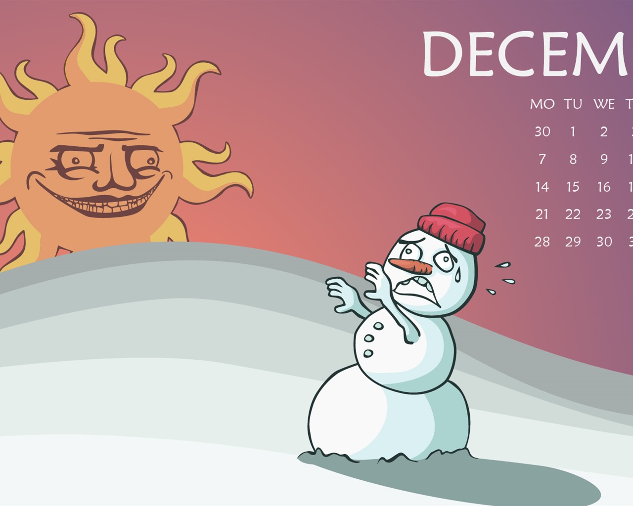 2015年12月 月曆壁紙(二) #9 - 1280x1024