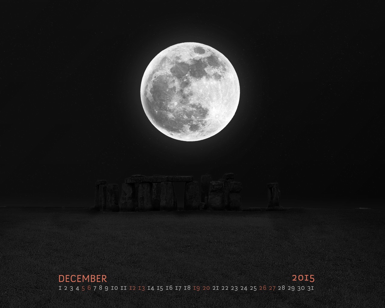 Dezember 2015 Kalender Wallpaper (2) #19 - 1280x1024
