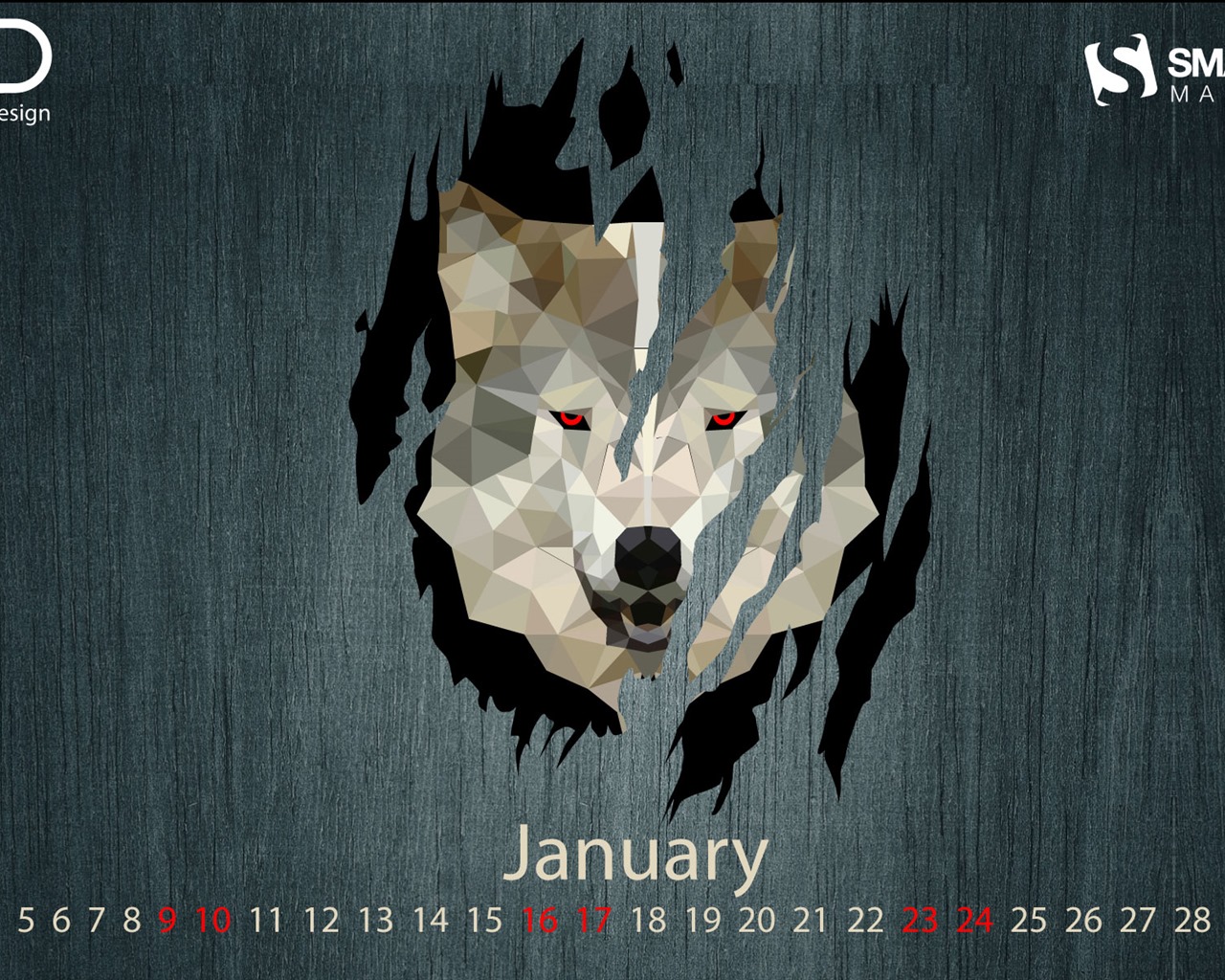 January 2016 calendar wallpaper (2) #20 - 1280x1024