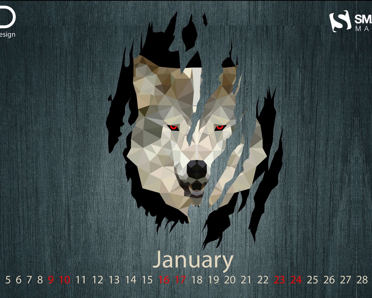 Januar 2016 Kalender Wallpaper (2) #20 - 1280x1024