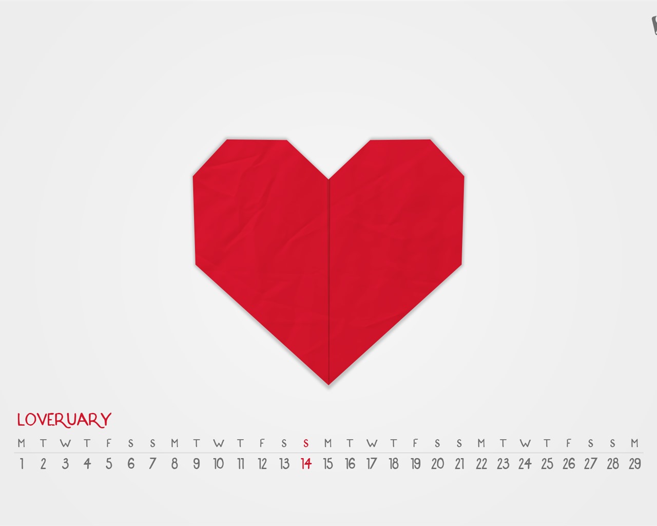 February 2016 Calendar wallpaper (2) #11 - 1280x1024