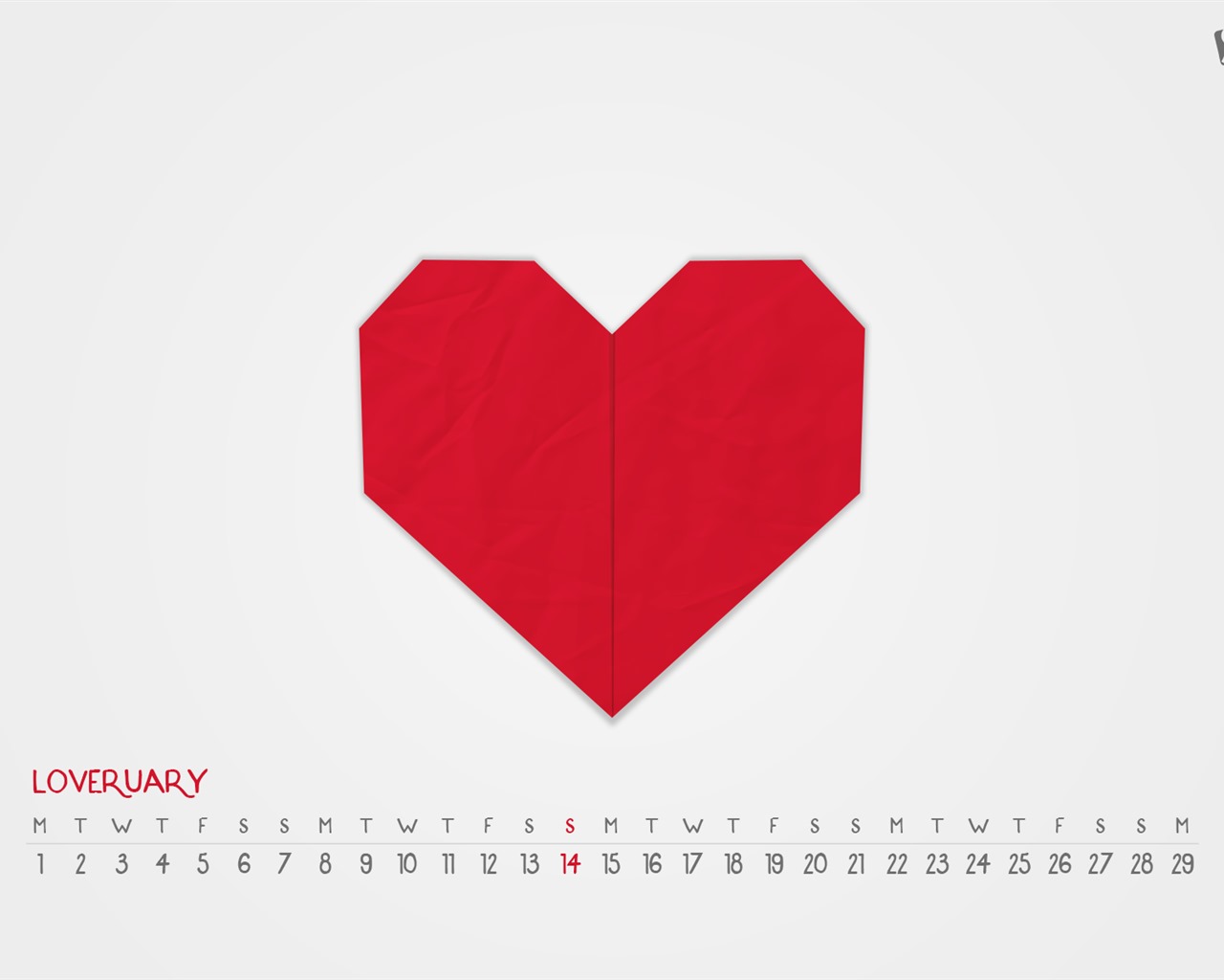 Februar 2016 Kalender Wallpaper (2) #11 - 1280x1024