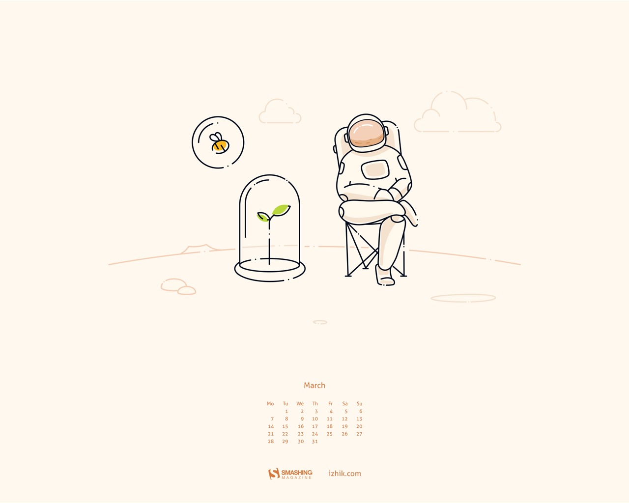 2016년 3월 캘린더 벽지 (2) #13 - 1280x1024