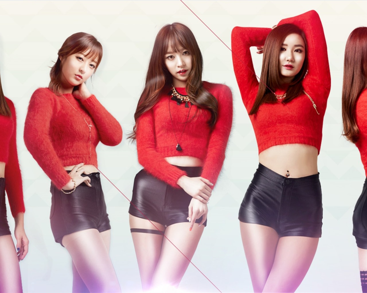 fondos de pantalla ExID grupo muchachas de la música coreana HD #6 - 1280x1024