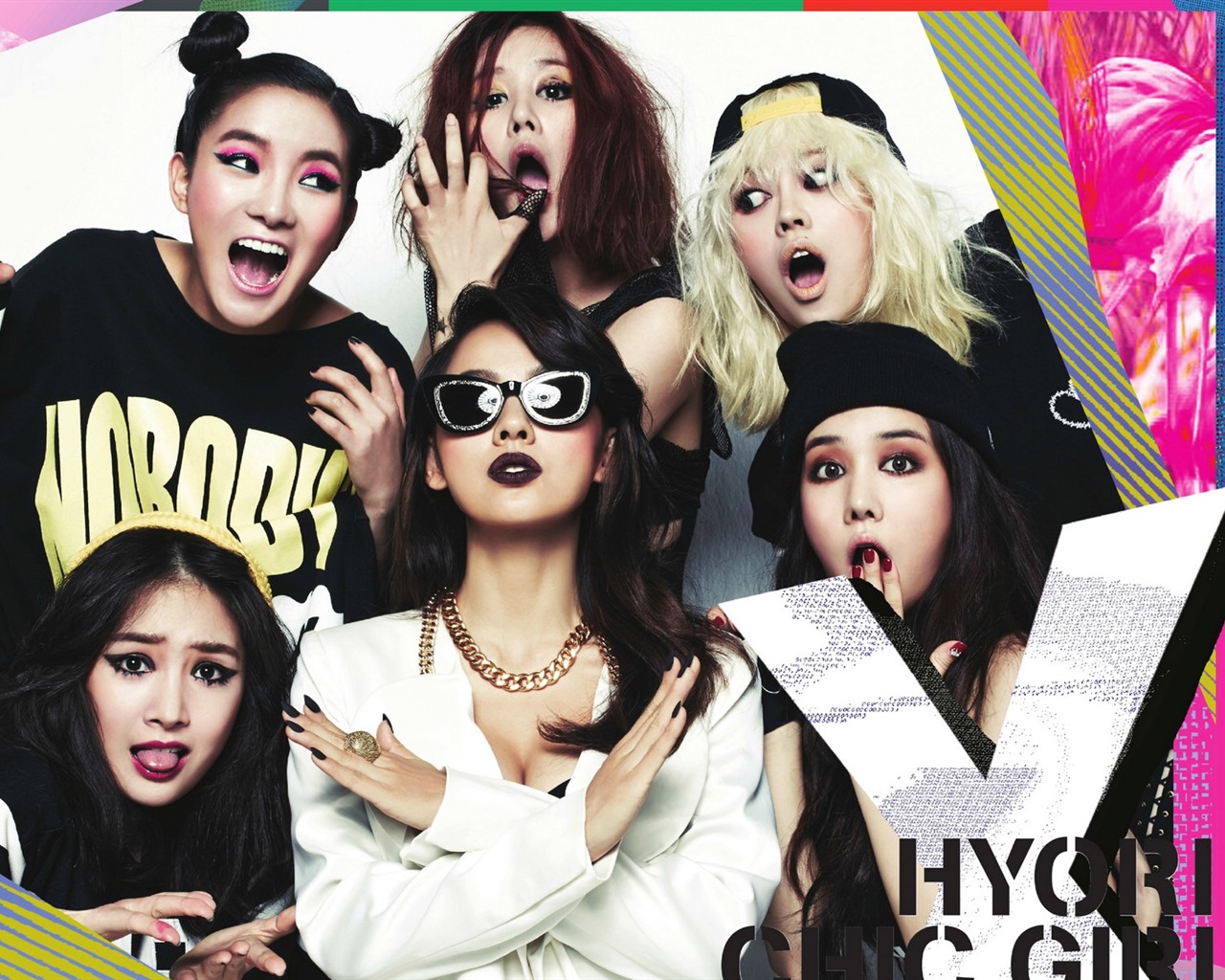 filles coréennes combinaison idole de la musique fonds d'écran HD Spica #19 - 1280x1024