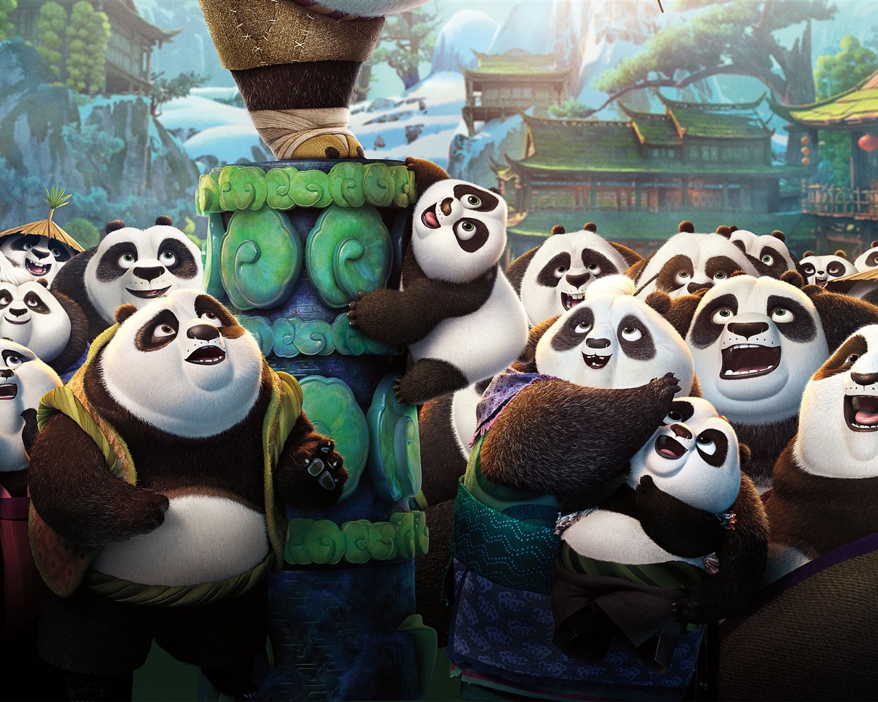 Kung Fu Panda 3, HD film tapety na plochu #7 - 1280x1024