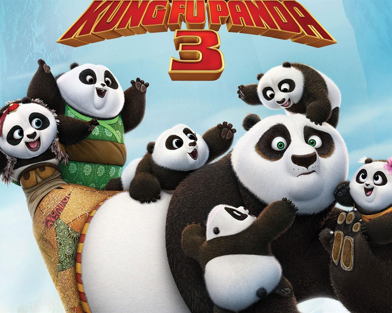 Kung Fu Panda 3, HD film tapety na plochu #17 - 1280x1024
