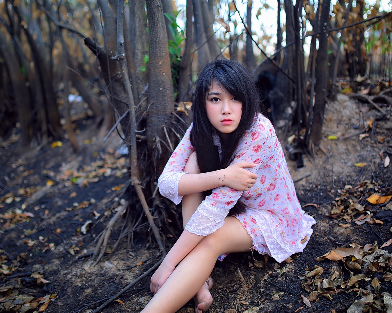 Čistá a krásná mladá Asiatka kolekce HD tapety na plochu (1) #24 - 1280x1024
