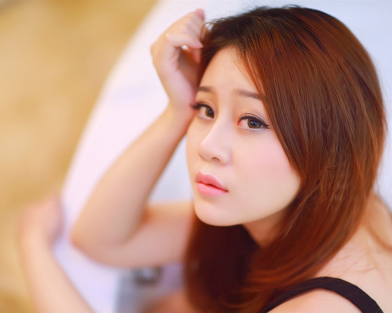 Reine und schöne junge asiatische Mädchen HD-Wallpaper  Kollektion (1) #34 - 1280x1024