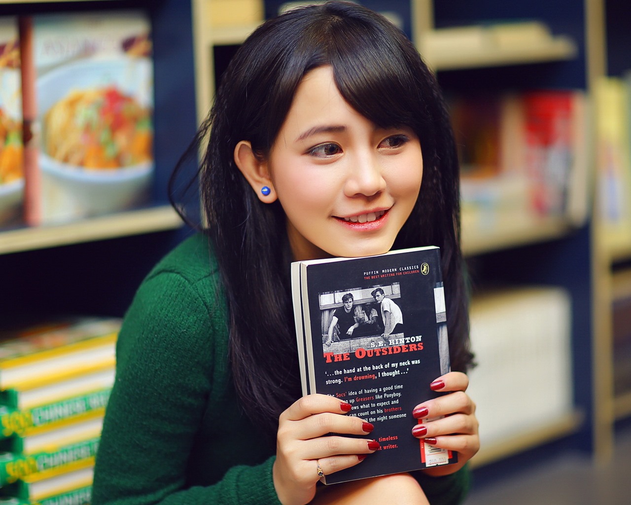 순수하고 사랑스러운 젊은 아시아 여자의 HD 월페이퍼 컬렉션 (1) #39 - 1280x1024
