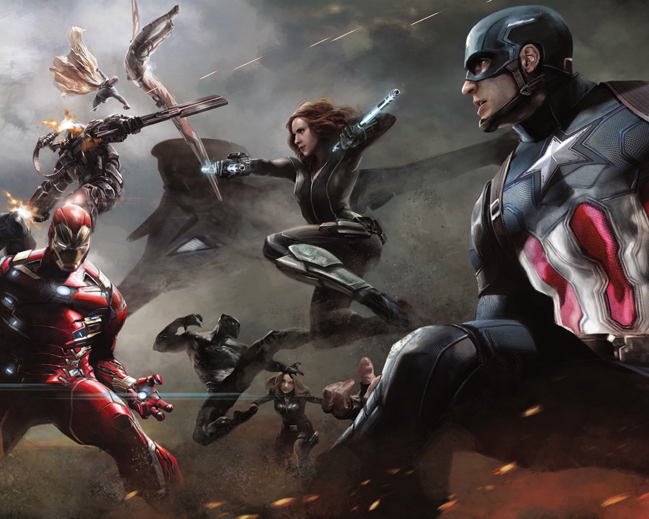 Captain America: Civil War, HD film tapety na plochu #3 - 1280x1024