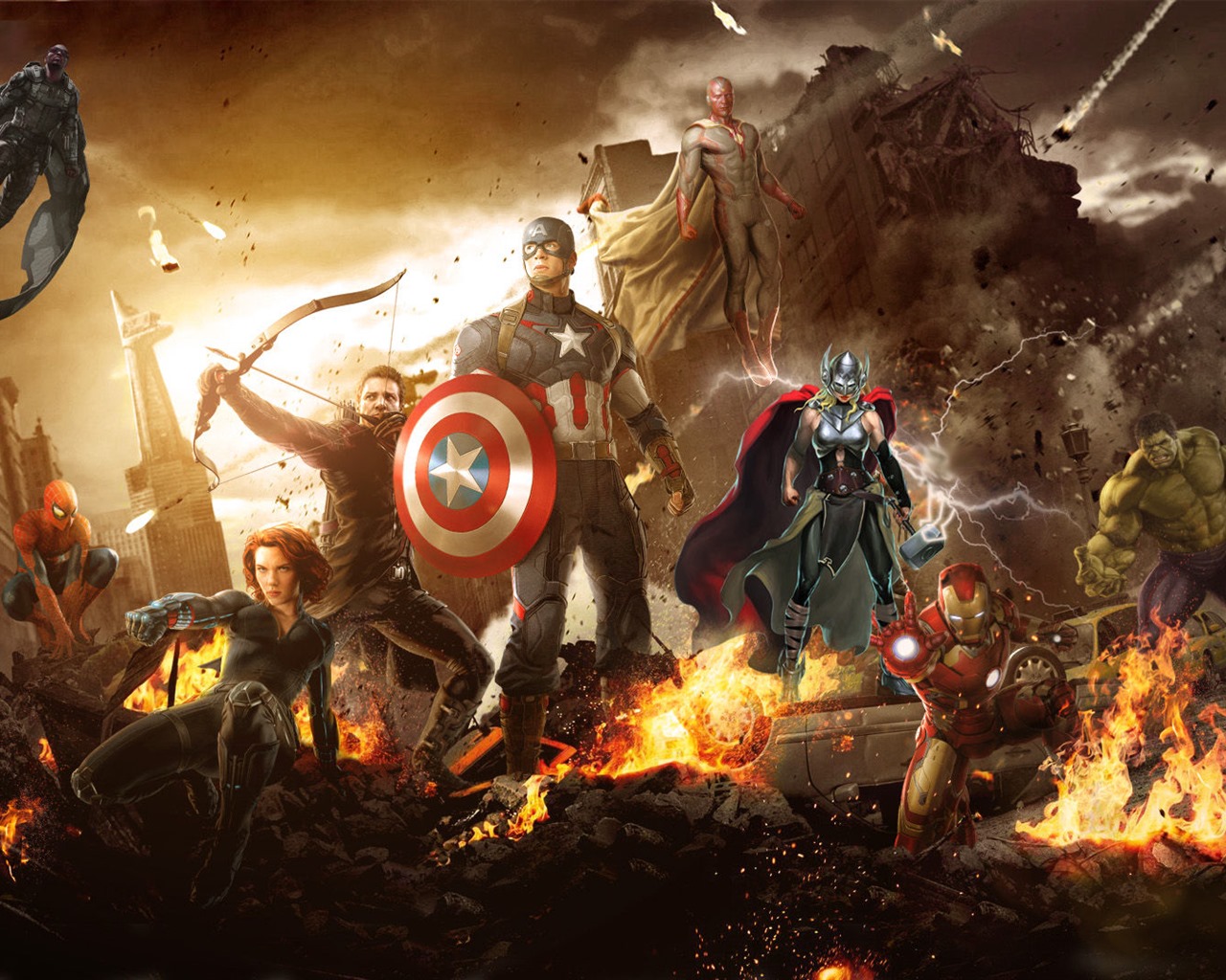 Captain America: Civil War, HD film tapety na plochu #4 - 1280x1024