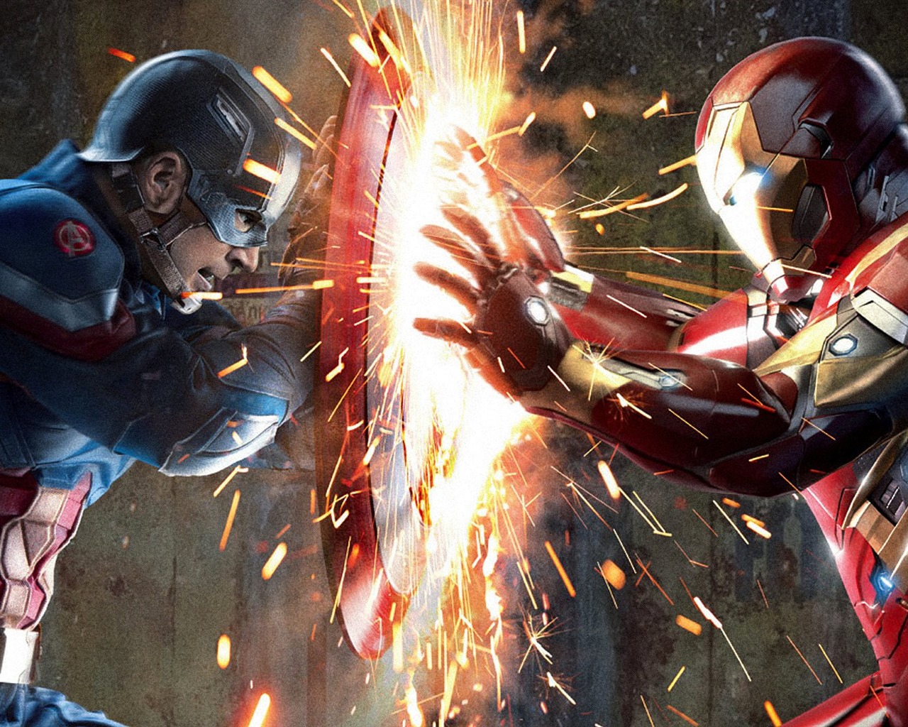 Капитан Америка: Гражданская война, обои для рабочего стола кино HD #13 - 1280x1024