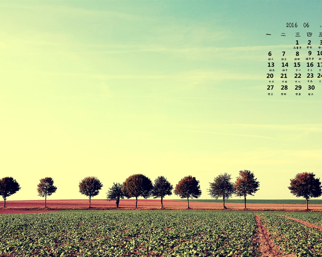 June 2016 calendar wallpaper (2) #2 - 1280x1024