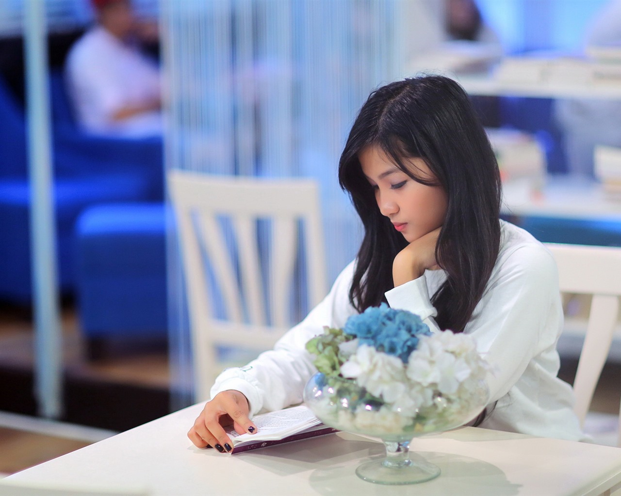 Pure and lovely young Asian girl HD wallpapers collection (2) #7 - 1280x1024