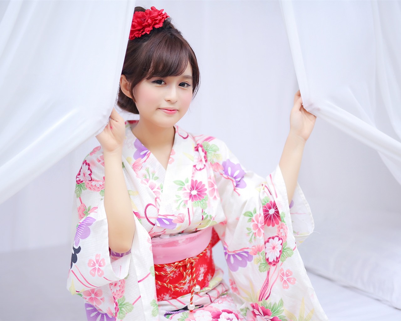 清純可愛年輕的亞洲女孩 高清壁紙合集(二) #31 - 1280x1024