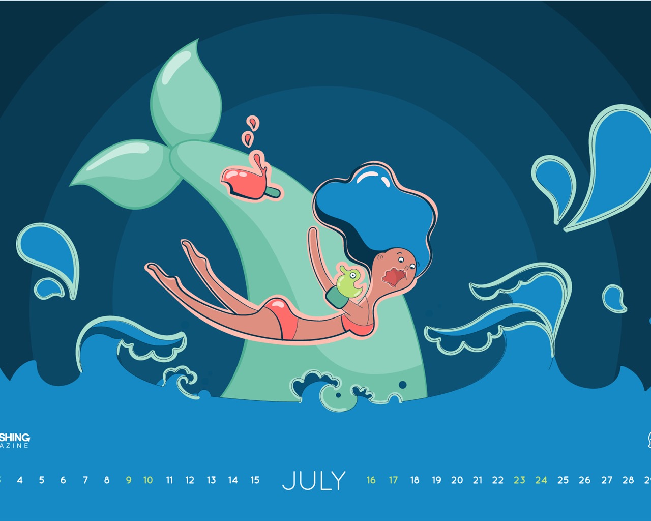 July 2016 calendar wallpaper (2) #12 - 1280x1024