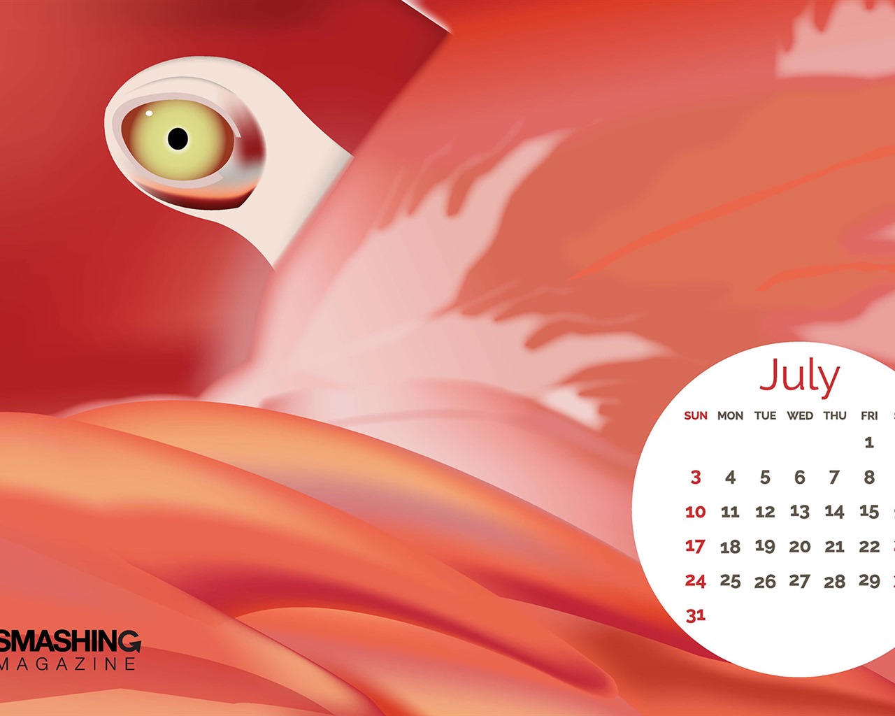 July 2016 calendar wallpaper (2) #14 - 1280x1024