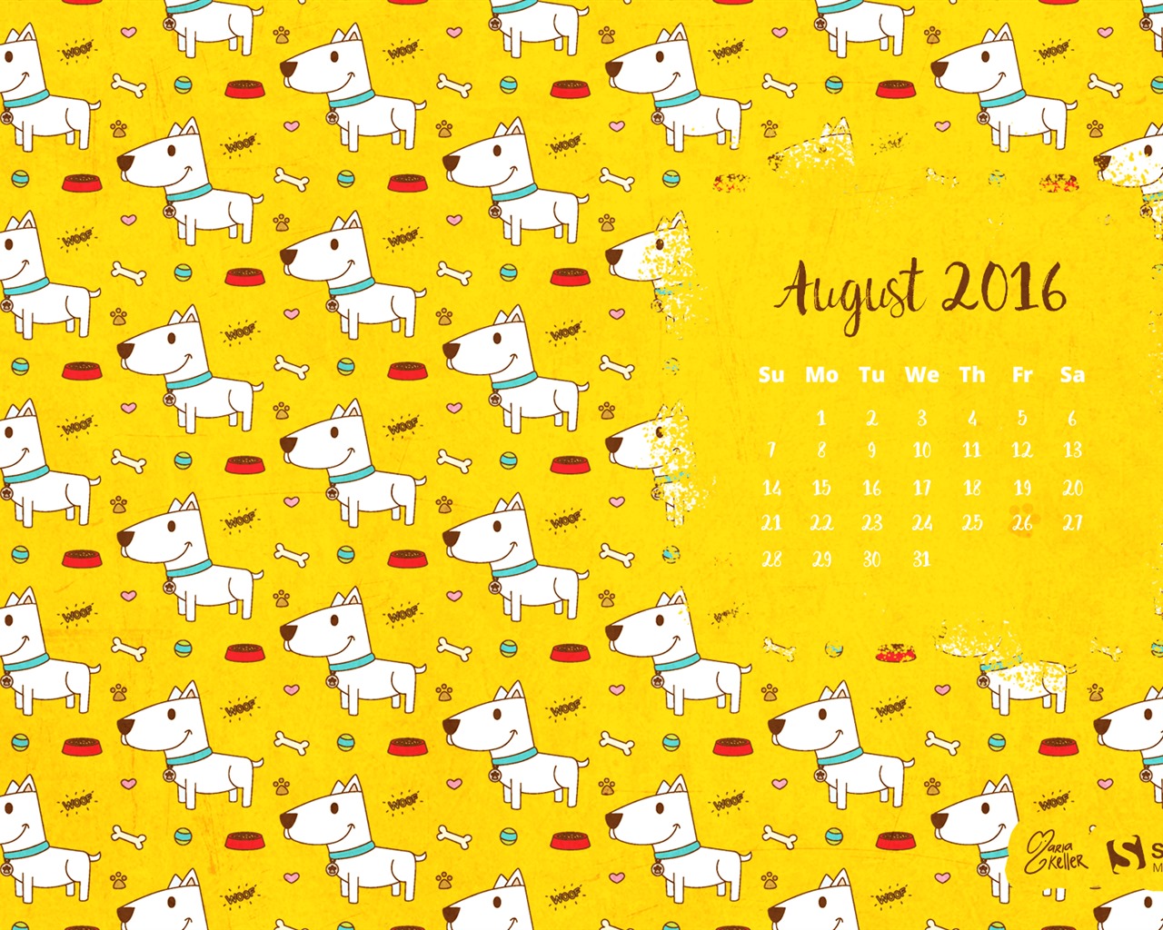 2016年8月 日曆壁紙(二) #9 - 1280x1024