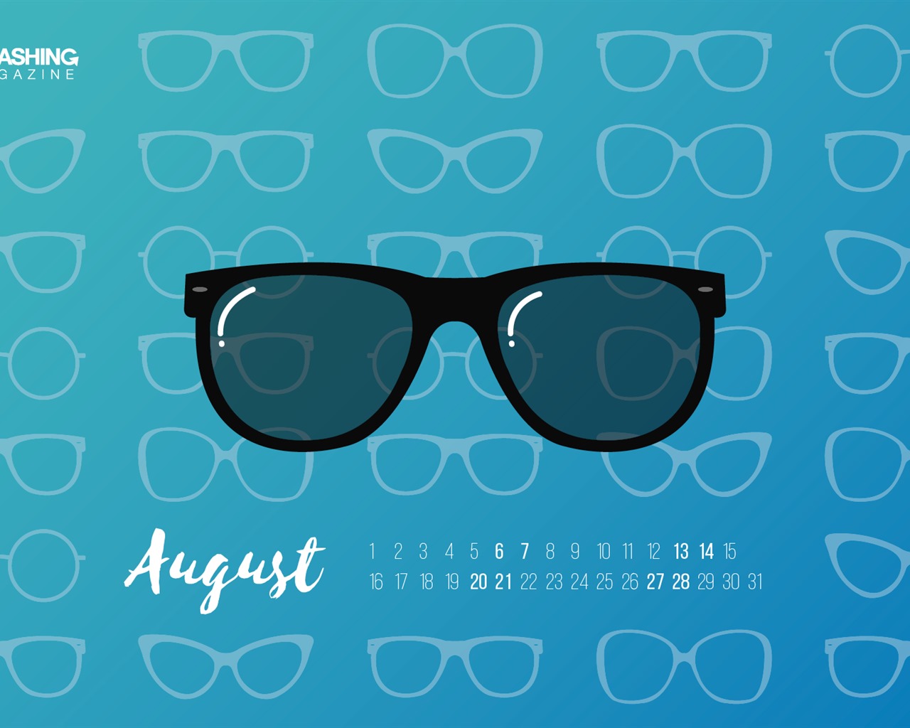 August 2016 Kalender Wallpaper (2) #16 - 1280x1024