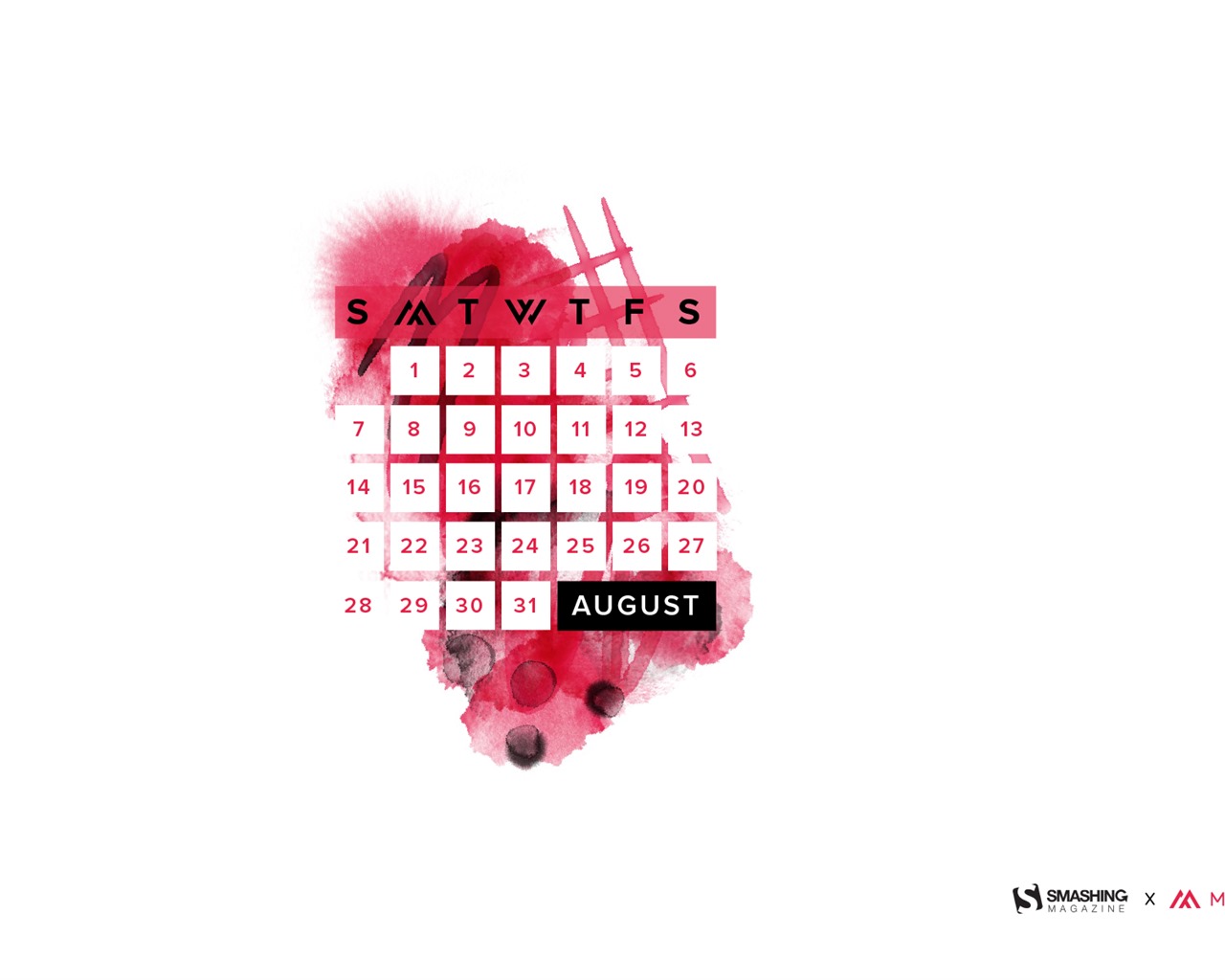 August 2016 Kalender Wallpaper (2) #18 - 1280x1024