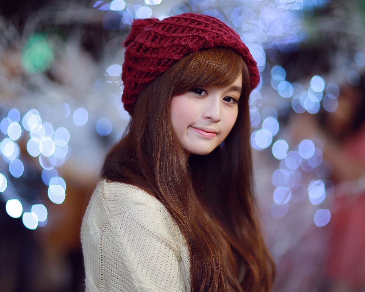 Čistá a krásná mladá Asiatka kolekce HD tapety na plochu (3) #3 - 1280x1024