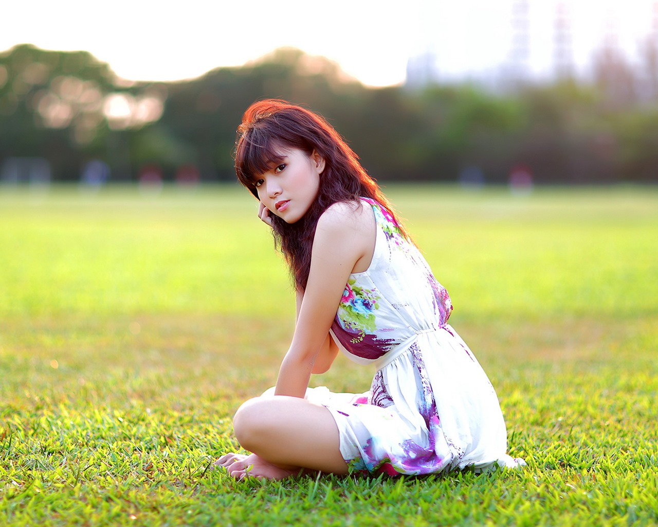 Pure and lovely young Asian girl HD wallpapers collection (3) #15 - 1280x1024