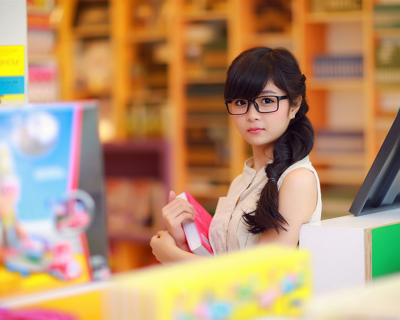 清純可愛年輕的亞洲女孩 高清壁紙合集(三) #25 - 1280x1024