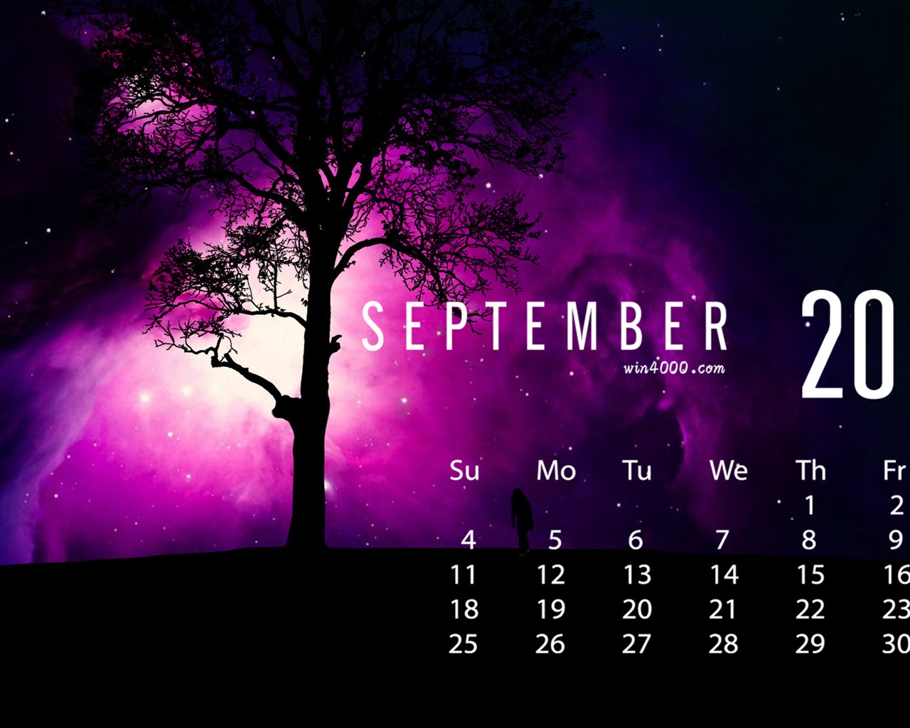 September 2016 Kalender Wallpaper (1) #1 - 1280x1024