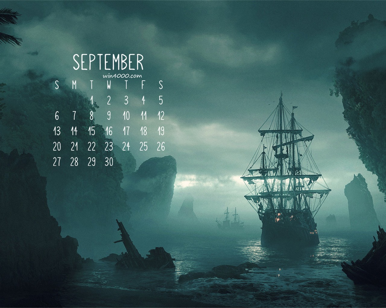September 2016 Kalender Wallpaper (1) #2 - 1280x1024
