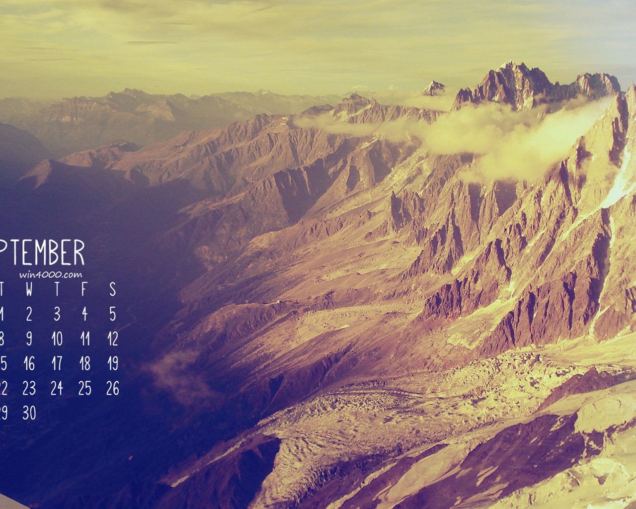 September 2016 Kalender Wallpaper (1) #15 - 1280x1024