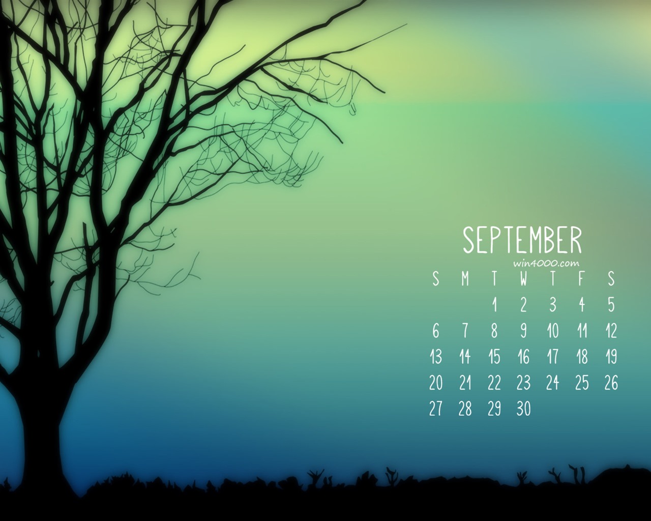 September 2016 Kalender Wallpaper (2) #5 - 1280x1024