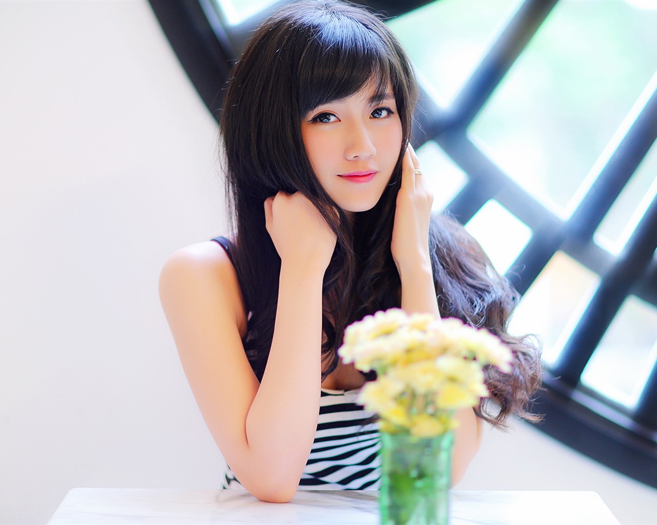 Pure et belle jeune fille asiatique fonds d'écran HD collection (4) #7 - 1280x1024