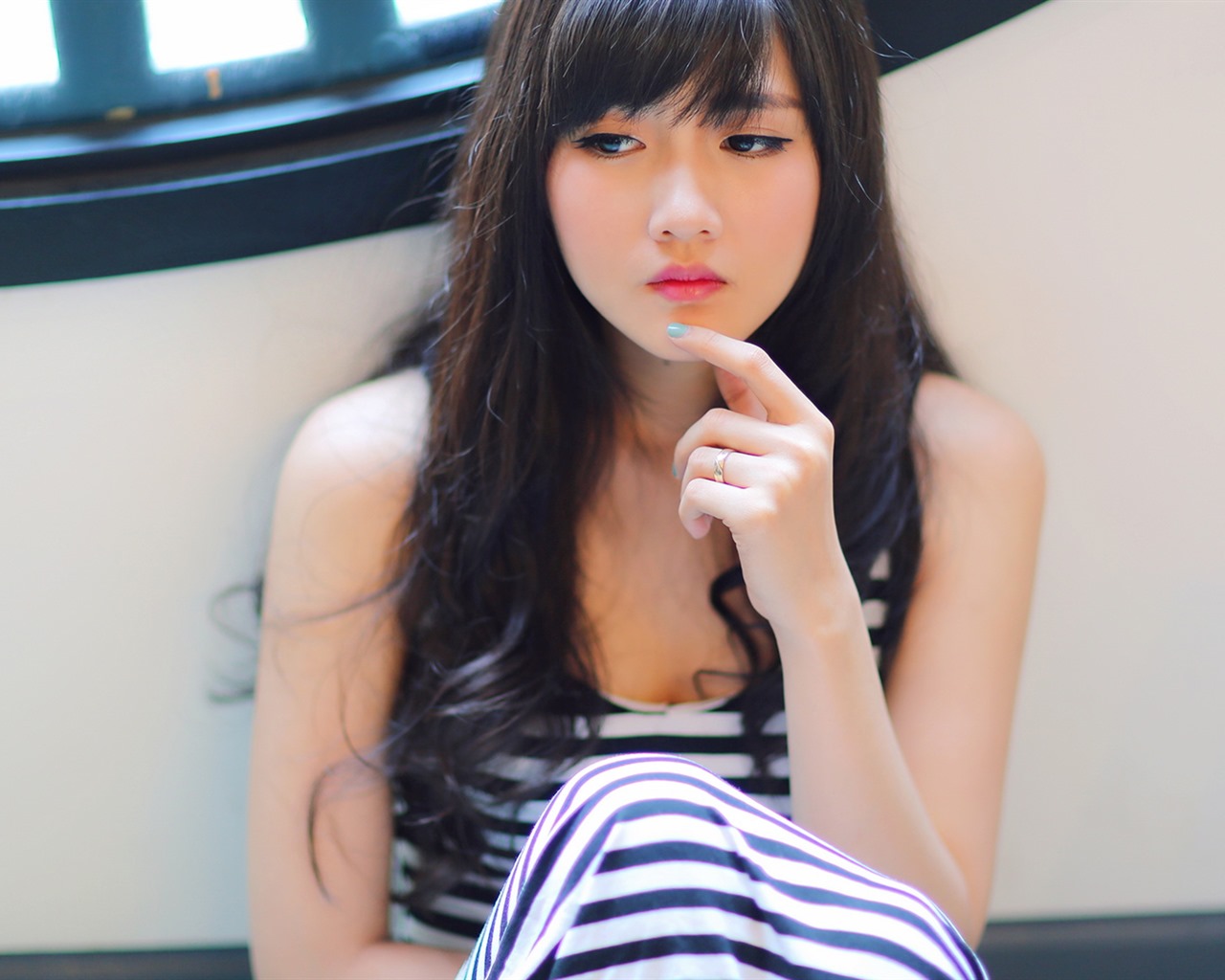Pure et belle jeune fille asiatique fonds d'écran HD collection (4) #8 - 1280x1024