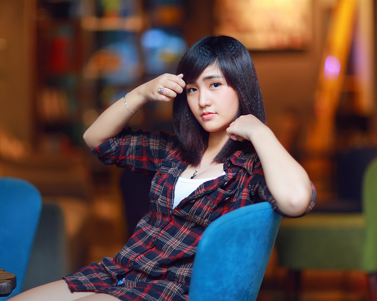 清純可愛年輕的亞洲女孩 高清壁紙合集(四) #33 - 1280x1024