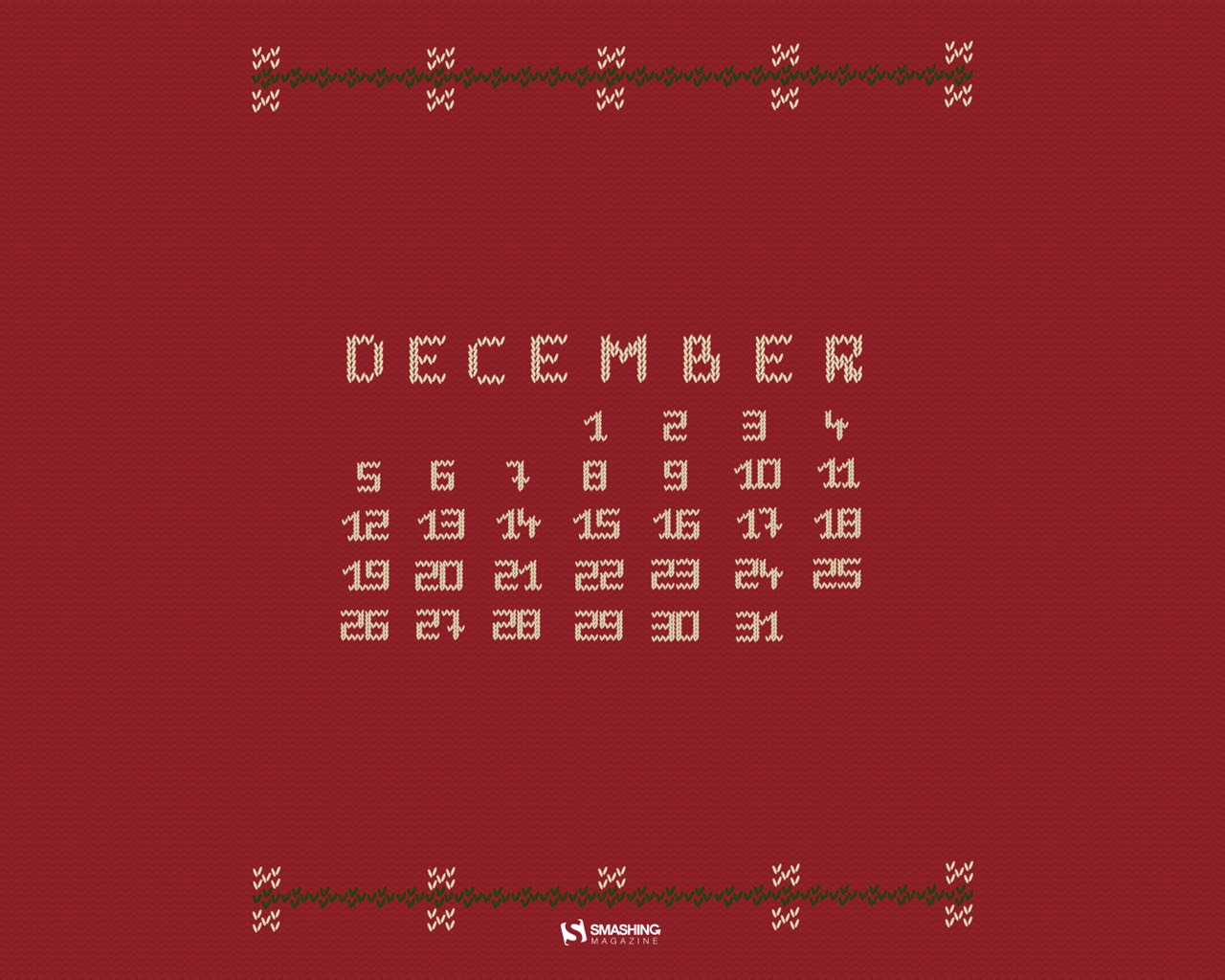 Prosince 2016 Vánoční téma kalendář tapeta (2) #12 - 1280x1024