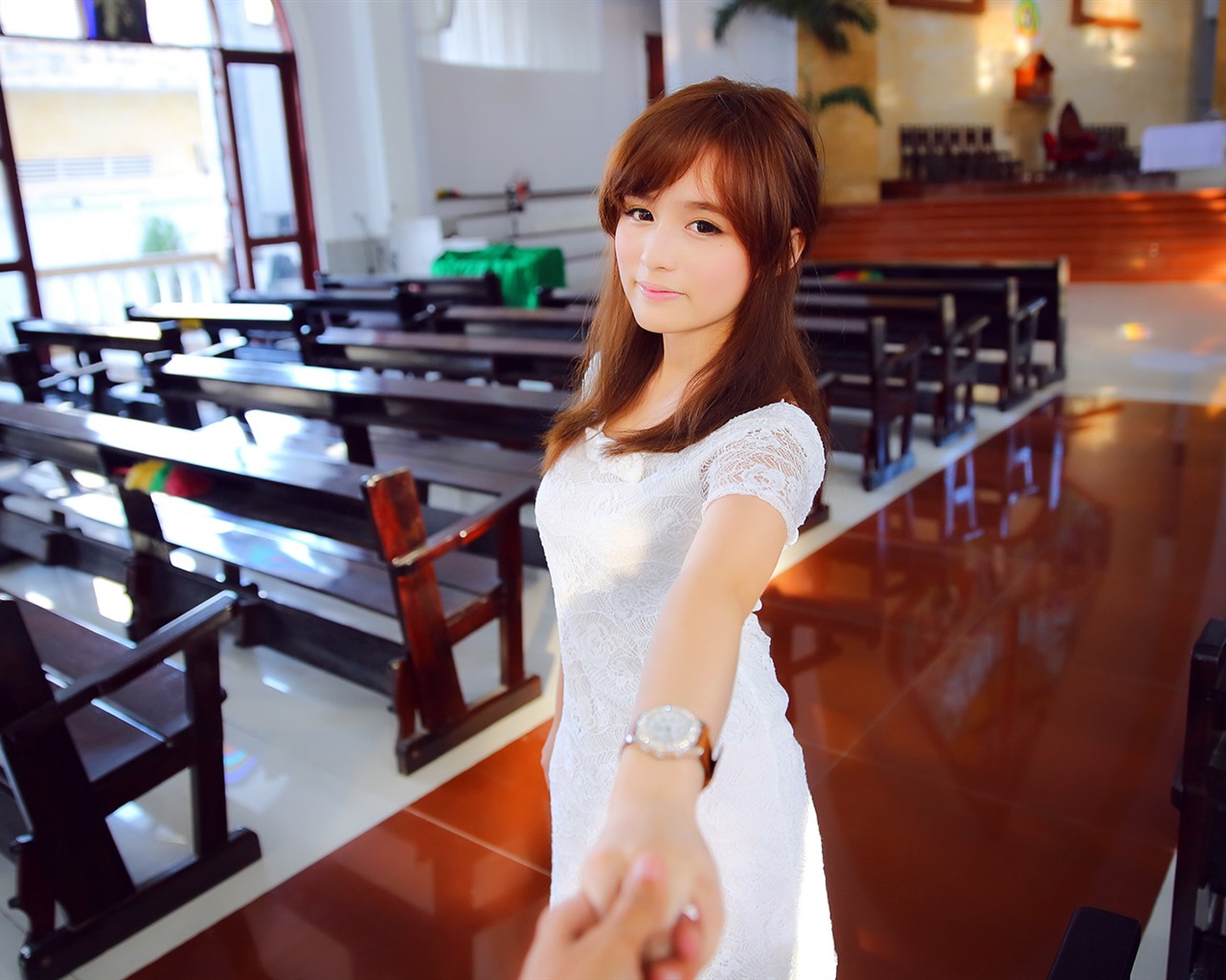 순수하고 사랑스러운 젊은 아시아 여자의 HD 월페이퍼 컬렉션 (5) #11 - 1280x1024