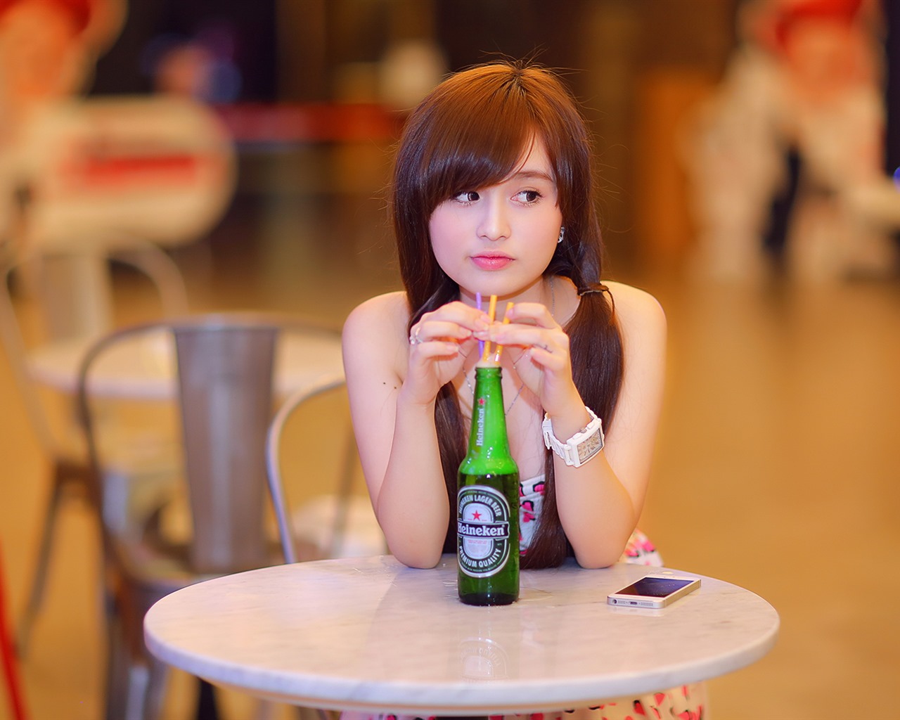 순수하고 사랑스러운 젊은 아시아 여자의 HD 월페이퍼 컬렉션 (5) #12 - 1280x1024