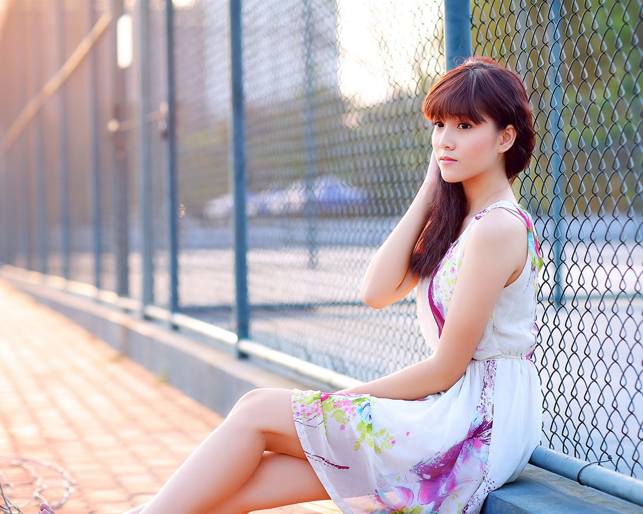 순수하고 사랑스러운 젊은 아시아 여자의 HD 월페이퍼 컬렉션 (5) #31 - 1280x1024