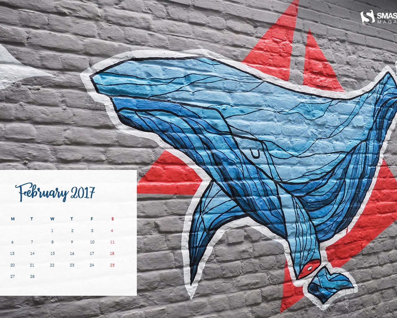 February 2017 calendar wallpaper (2) #5 - 1280x1024