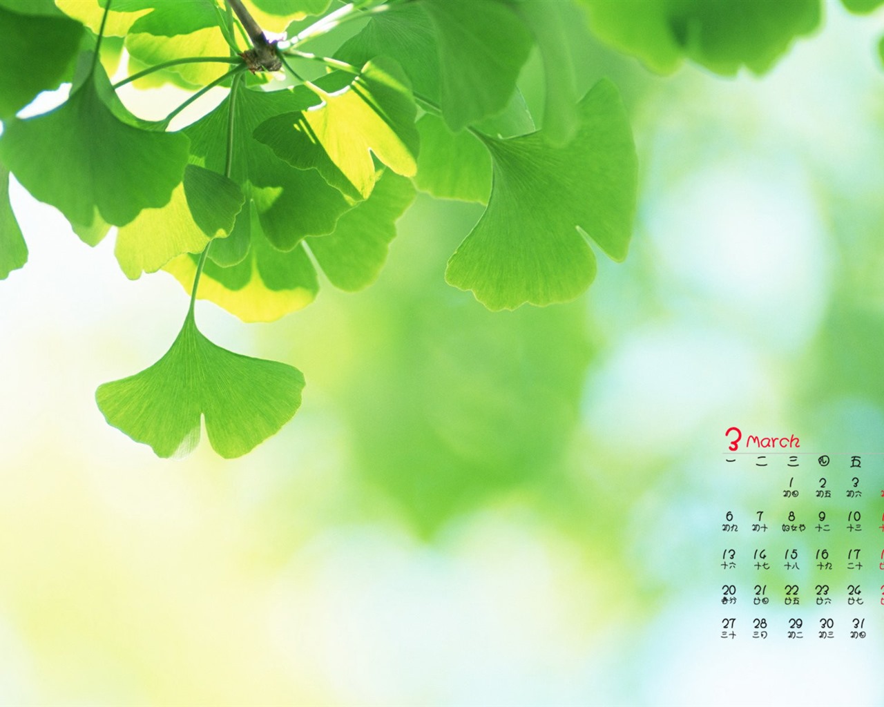 Fondo de pantalla del calendario de marzo de 2017 (1) #4 - 1280x1024