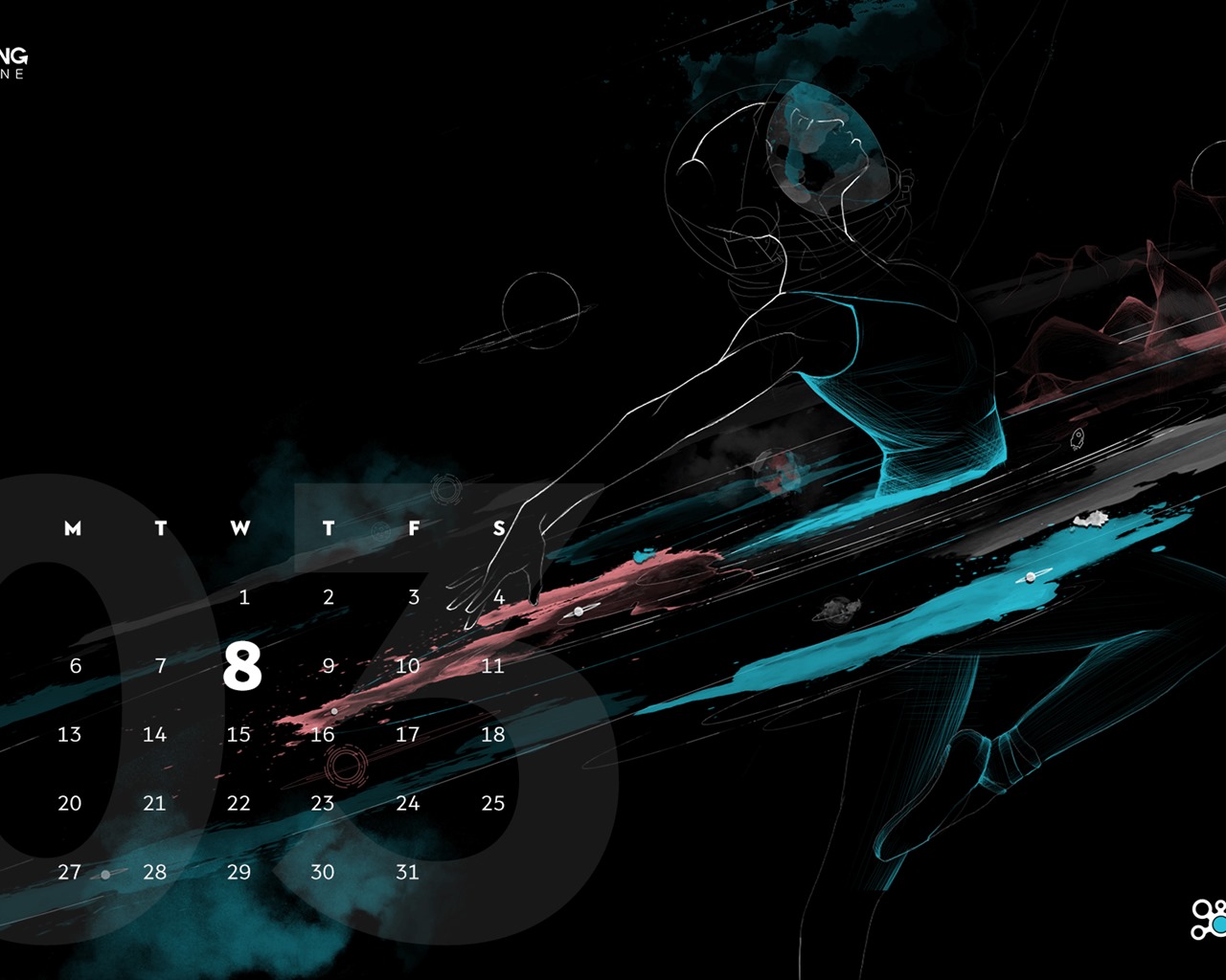 Fondo de pantalla del calendario de marzo de 2017 (1) #19 - 1280x1024