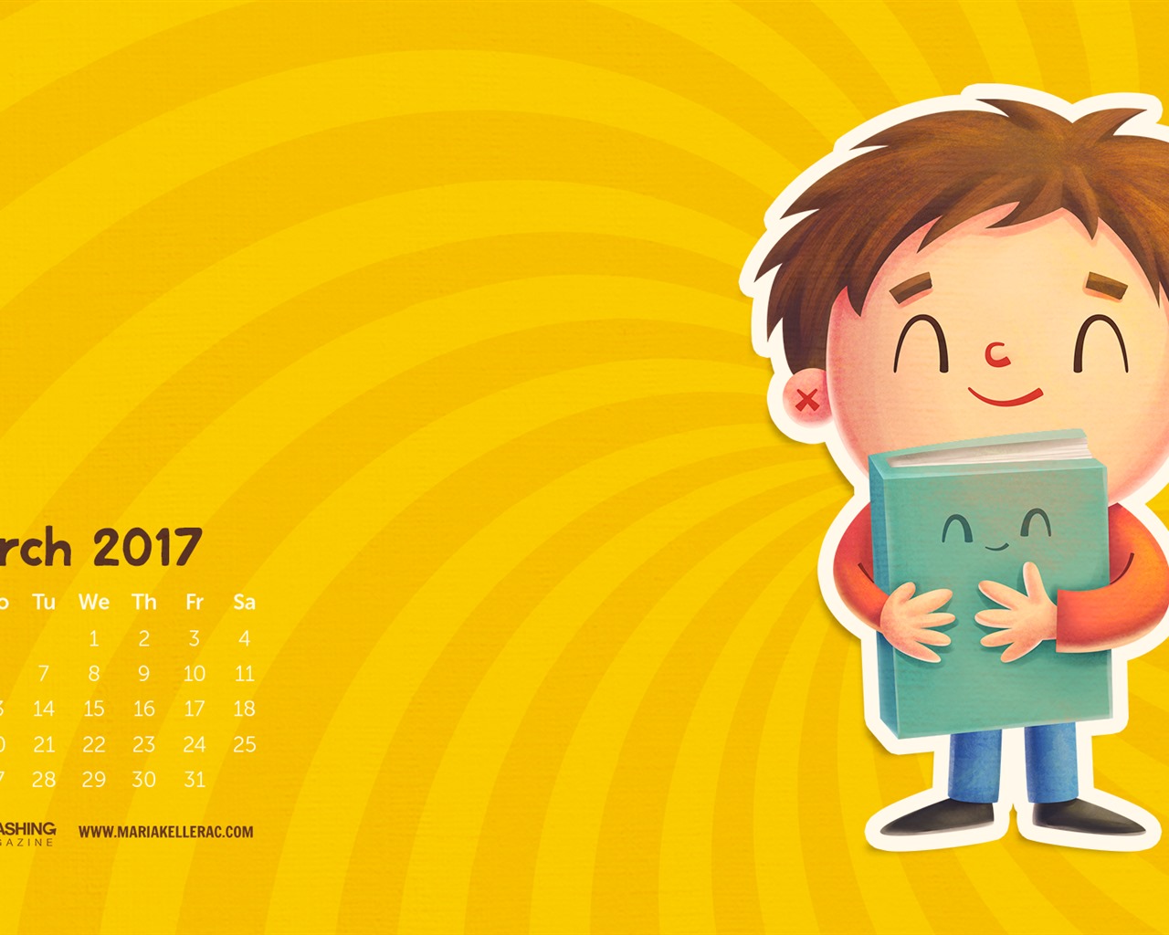 Fondo de pantalla del calendario de marzo de 2017 (1) #20 - 1280x1024