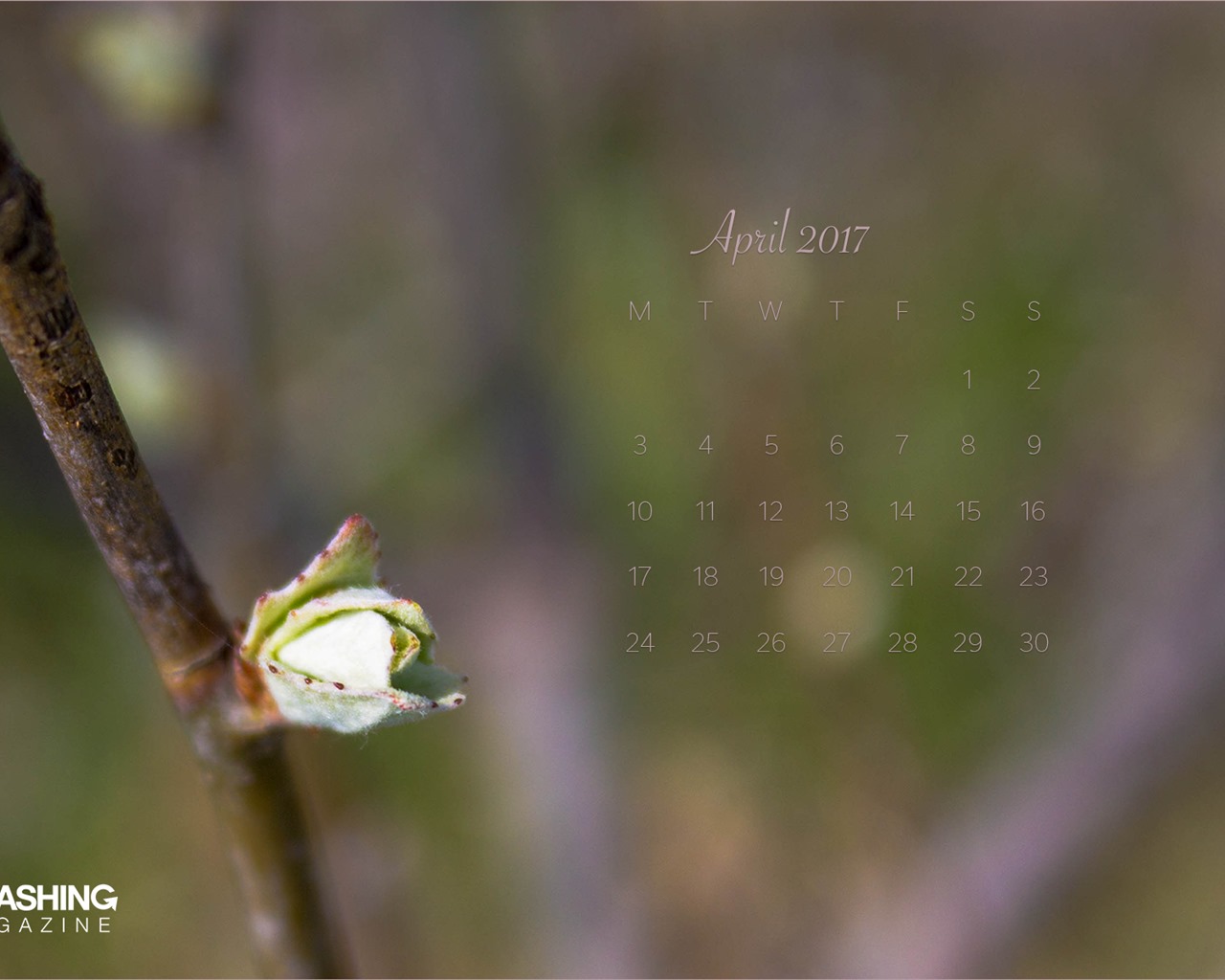 Fondo de pantalla calendario abril 2017 (1) #19 - 1280x1024